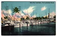 Bahia-Mar Yacht Basin Fort Lauderdale Florida c1960s Boats Posted Postcard picture