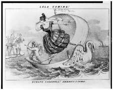 Lola Coming Europe Farewell America I Come,1852,Cupid,Lola Montez,Swan Boat picture