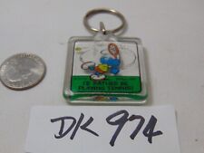 Vintage 1981 Smurf Keychain Key Chain W.B Co. I'd Rather be playing Tennis picture