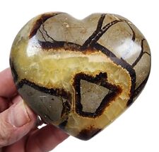 Septarian Polished Heart Madagascar 192 grams. picture