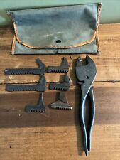 Eifel-Geared Plierwrench & 6 Jaws Antique Tool & Case  picture