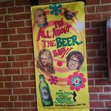 1999 Austin Powers Heineken Beer Promotional Banner picture