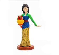Disney Princess Mulan Full Glitter Figure Chinese Oriental Figurine Cake Topper picture