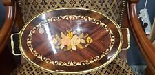 Vintage Inlaid wooden tray picture