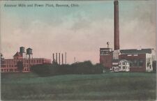 Annevar Mills and Power Plant Ravenna Ohio Postcard picture