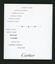 Cartier International Watch Guarantee Certificate Warranty Service Booklet BLANK picture