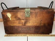 Vintage 1973 30 Ct Hand Frag Grenade Wooden Crate Commercial Box & Lumber Co TX picture
