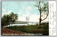 Moosehead Lake, Maine - Greenville from Wilson Pond Road - Vintage Postcard picture