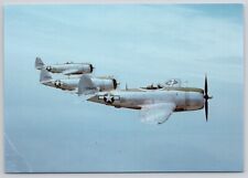 Airplane Military Republic P-47D Thunderbolt 4 1/4 x 6 Unposted Postcard (HTC) picture