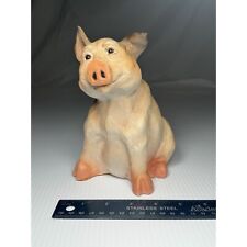 Vintage Universal 1988 #840 Hobbiest Painted Pig USA (Resin) So Cute picture