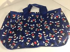 Disney Mickey Mouse Large Travel Duffle Tote Bag Royal Blue Great Condition picture