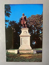 Vintage Captain John Smith Monument Jamestown Virginia Postcard 50s 60s 70s Vtg picture