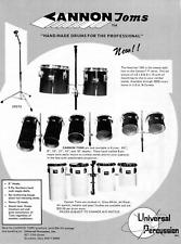 1984 Print Ad of Universal Percussion Cannon Toms Howitzer 10H Drums picture