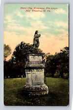 Wheeling WV-West Virginia, Henry Clay Monument, Elm Grove, Vintage Postcard picture