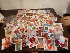 VINTAGE/ANTIQUE LOT OF VALENTINES CARDS & POST CARDS Lot Of 25 picture