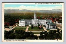 Denver CO-Colorado, City & County Building, Civic Center, Vintage Postcard picture