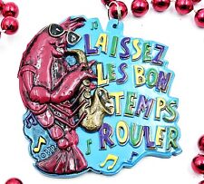 Crawfish Jazz Laissez Les Bon Temps Mardi Gras Bead Necklace  New Orleans Party picture