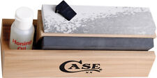  Case XX Tri Hone Extra Fine Medium Coarse Stone Knife Sharpening Kit 09399 picture