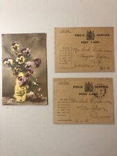 1918 Military Field Service Post Card - Soliders Mail - Lot of 3 picture
