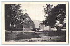 c1960's Faith Lutheran Church Exterior Scene Ottawa Kansas KS Unposted Postcard picture
