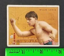 Vintage 1910 Willie Lewis Boxer Boxing Honest Tobacco T219 Card picture