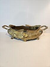 Vintage Solid Brass Planter/Flower Box With Insert picture
