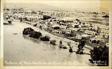RPPC Richland Washington residential homes during 1948 flood~ photo postcard picture