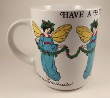 VTG. 1984 Nicolette Anastas Coffee Tea Mug Have A Fairy Merry Christmas 12 oz. picture