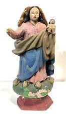 VINTAGE OR ANTIQUE CARVED WOOD RELIGIOUS FIGURE SANTOS picture