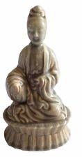 Vtg Roselane Pasadena California mcm Seated Buddha Bodhisattva Porcelain Figure picture