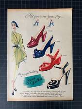 Vintage 1950s Grace Walker Shoes Print Ad picture