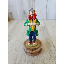 Ron Lee clown green 2002 vintage Gold statue figurine circus picture