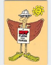 Postcard A Hot Flash From Florida USA picture