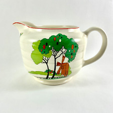 Vintage Swinnertons Staffordshire England Deco Style of Clarice Cliff Jug 1940's picture