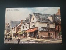 Raphael Tuck Postcard, Houses, France, 1910 A Street in Dol,Oilette , Unposted picture