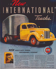 A2 1941 International Trucks Original Print Ad Yellow Truck Heavy Duty 10'' X 13 picture