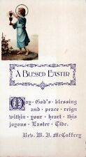 Antique Blessed Easter prayer card picture