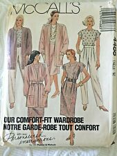 Vintage PATTERN 1989 McCALL'S 4488 WARDROBE jacket top, skirt, pants sz 12 UNCUT picture