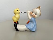 Hummel Figurine Adorable Girl with Bright Yellow Chick--Missing Minute Timer picture