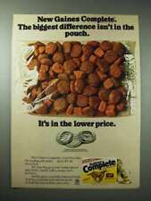 1980 Gaines Complete Dog Food Ad - Biggest Difference picture