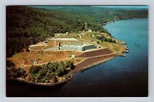 Prospect ME-Maine, Aerial Historic Fort Knox, Penobscot River, Vintage Postcard picture