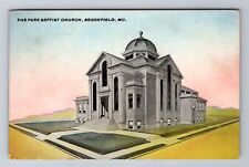 Brookfield MO-Missouri, The Park Baptist Church Religion Vintage c1914 Postcard picture
