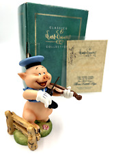 WDCC Walt Disney Classics Collection 3 Little Pigs - Fiddler Pig COA & Signed 97 picture