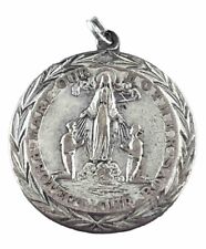 Vintage Catholic 1940s War Time Mary Protect Our Boys & Saint Christopher Medal picture