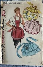 vintage 1950’s apron sewing pattern picture