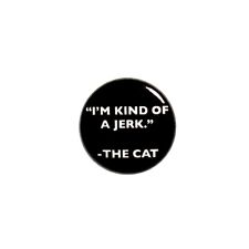 Funny Pet Shaming Button The Cat Is Kind of A Jerk Backpack Jacket Pin 1