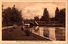 Patterson's Canal Dominion Driveway Park Ottawa Postcard Ontario ON Posted 1912 picture
