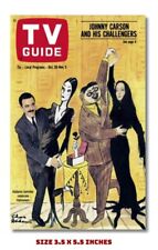 THE ADAMS FAMILY  FRIDGE MAGNET 1965 TV GUIDE COVER 12 3.5 X 5.5 