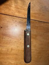 LL BEAN CLASSIC TROUT KNIFE W/ LEATHER SHEATH FILET BONING FISHING VINTAGE picture