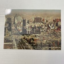 Ruins Of The City After Earthquake & Fire 1906 San Francisco CA Postcard picture